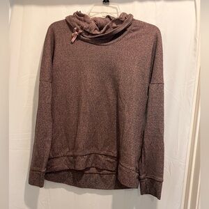 St. John’s Bay Mock Neck Pullover with Pink Bow